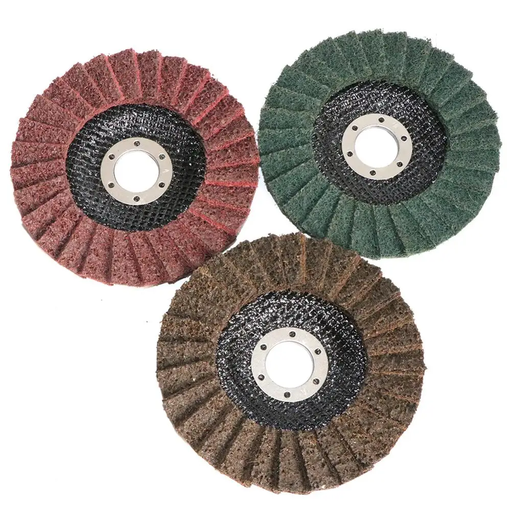 3Pcs 4-1/2 "X 7/8" ผ้า Non-บด Flap Disc,abrasives ปรับอากาศพื้นผิวขัด,ล้อขัดสำหรับเครื่องบดมุม