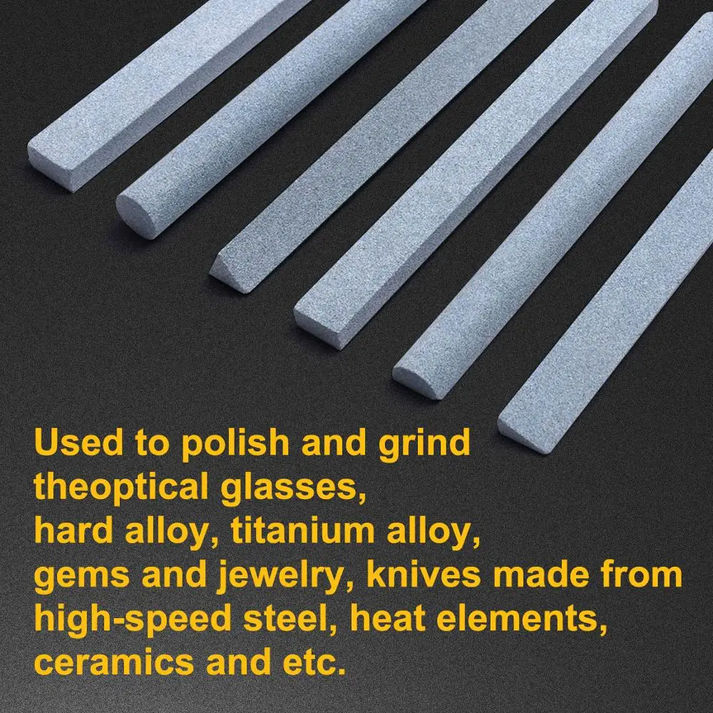 6Pcs 180Grit 100mm Green Carbon Whetstone Oil Stone Knife Sharpener Polishing Millstone Grinding Stone