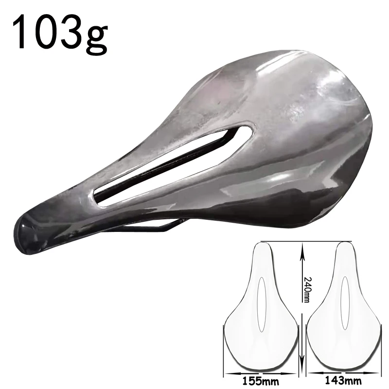 

2022 Bicycle Saddle MTB Bike Saddles Carbon Fiber Saddle 240-143 mm/102 g Road Bike Bicycle / Steel Saddle Rails Bicycle Cycling