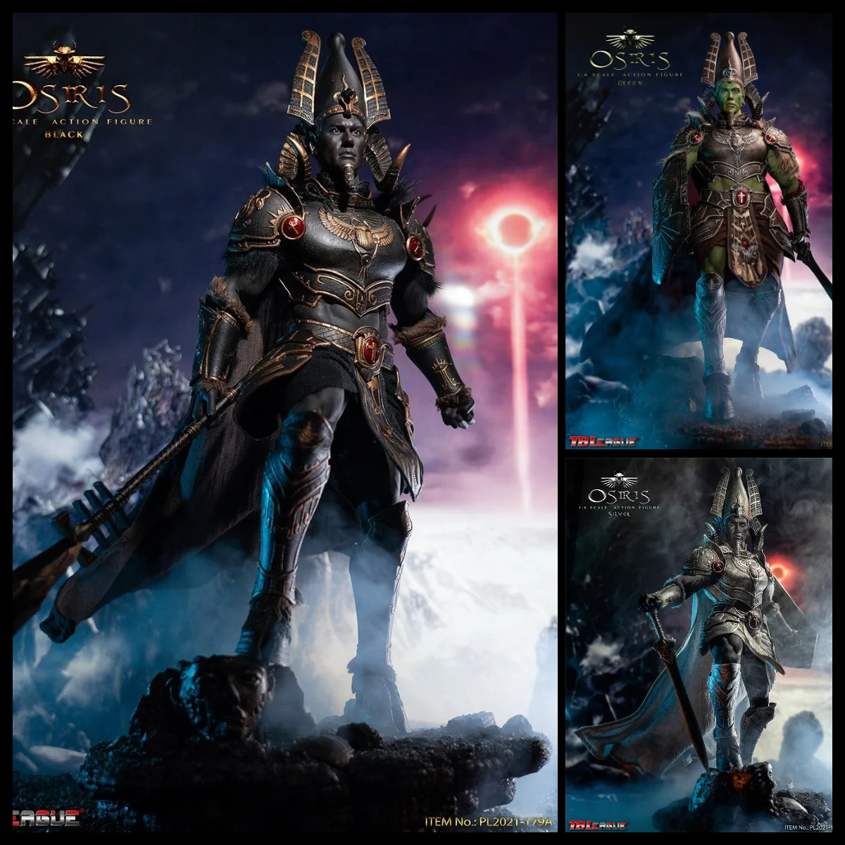 1/6 PL2021-179 A/BC TBLeague Armor Osiris Ancient Egyptian God 12“ Full Set Figure Model For Collection