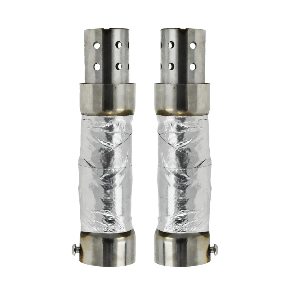 Motorcycle Sideshots Exhaust System and Quiet Baffle Shortshots For Harley Softail Duals Softail Duals Shortshots Staggered