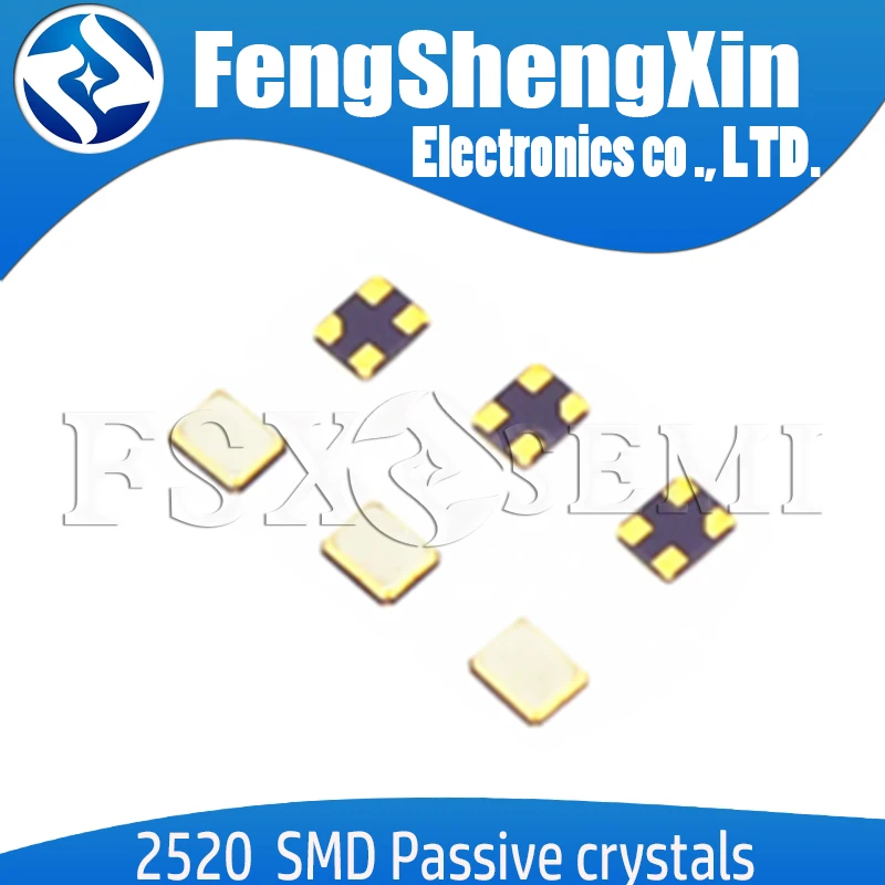 5pcs 2520 4p 2.5x2.0mm quartz crystal unit 12MHZ 16MHZ 18.432MHZ 19.2MHZ 20MHZ 22.184MHZ 22.5792MHZ 24MHZ 24.576MHZ 25MHZ