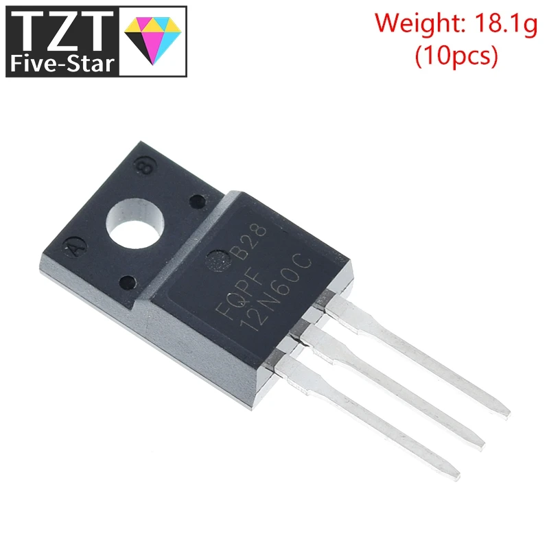 10 Stück Fqpf2n60c Fqpf4n60c Fqpf5n60c 2n60c Fqpf6n60c Fqpf8n60c Fqpf10n60c Fqpf12n60c Fqpf20n60c Spannungsreglermodul – Detail 1