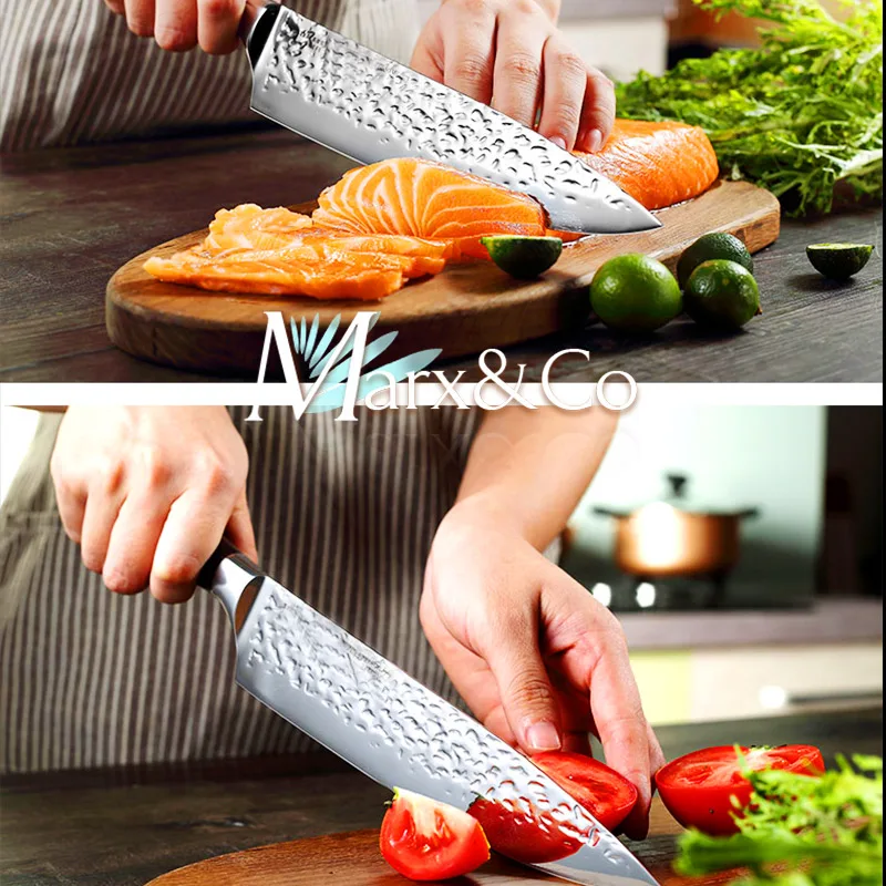 Kitchen knife 8 inch chef 7CR17 440C German stainless steel Japanese knife meat slicer slicer kitchen utensilsoku Knife Tool Set