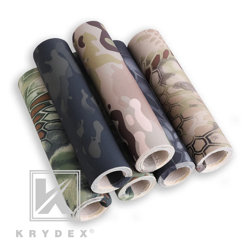 KRYDEX Elastic Camouflage Stickers MCBK Tactical Camo Wrap Adhesive Decal DIY Roll Shooting Hunting Fitting Stickers