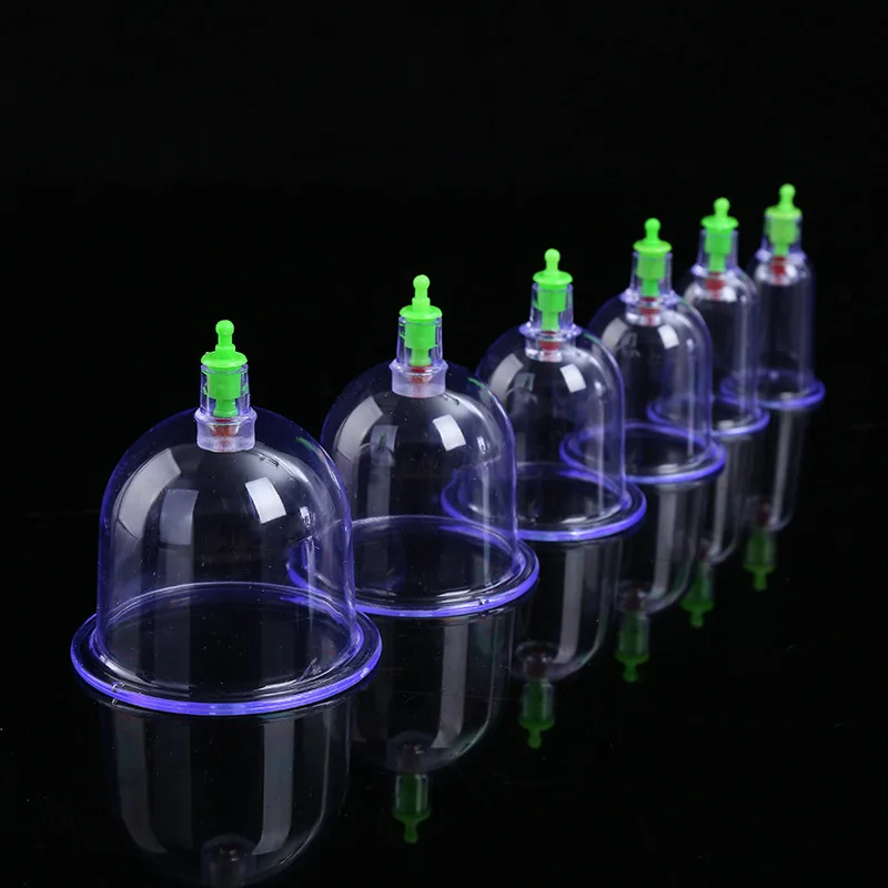 

6Pcs/Set Chinese Medicine Massage Vacuum Cupping Kit Suction Pump Cans Body Detox Beauty Loss Weight Relax Therapy