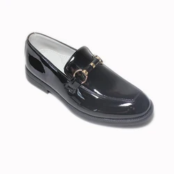 Mocassins classiques en cuir pour enfants, chaussures de fête pour garçons, chaussures italiennes pour tout-petits, robe de soirée formelle, chaussures à enfiler pour enfants, type de luxe