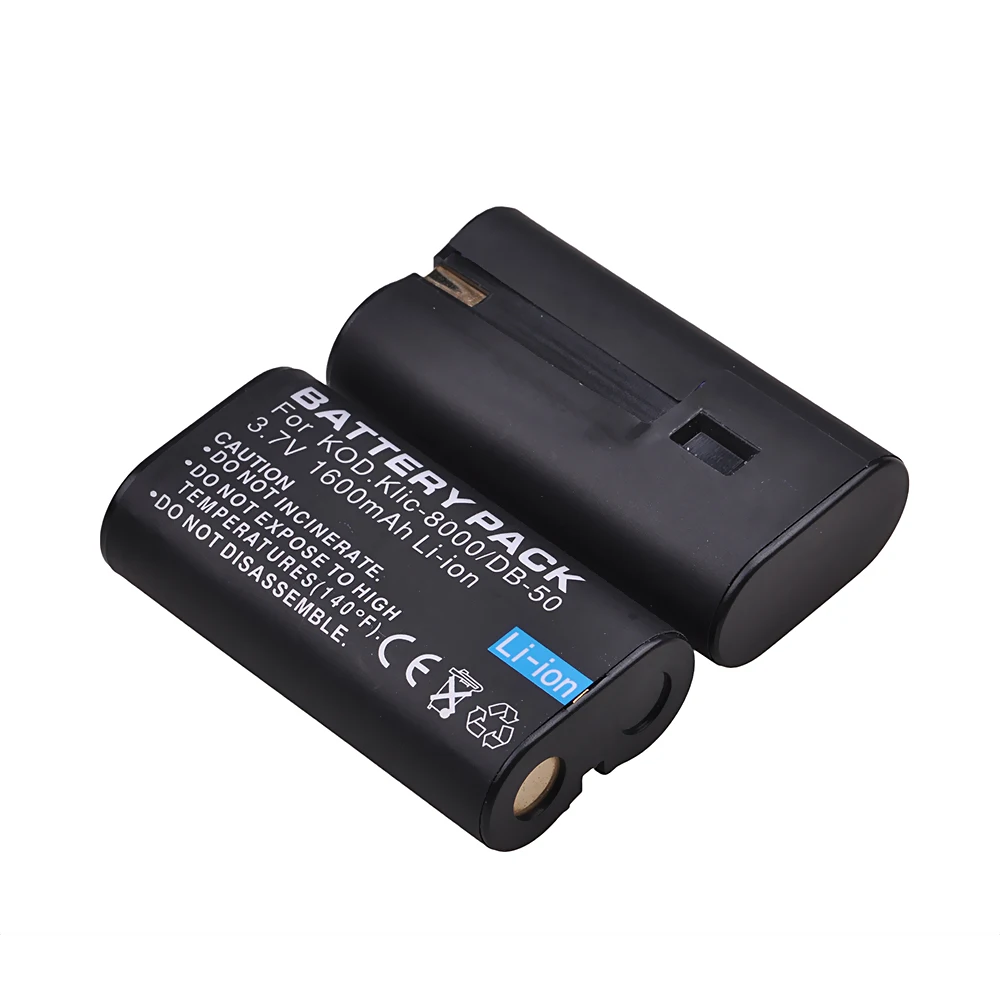 3Pcs Klic-8000 DB-50 Klic 8000 Klic8000 Battery for KODAK Z612 Z712 Z812 IS Z1085 Z1015 Z1012 Z1485 Z8612 Zx1Digital Camera