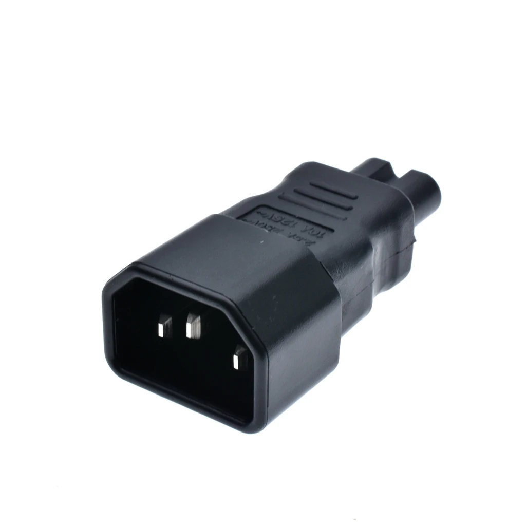 IEC 320 C14 to C7 adapter IEC C7 to C14 AC adapter Kettle 3-Pin C14 Male To C7 Female Power Converter Plug Socket