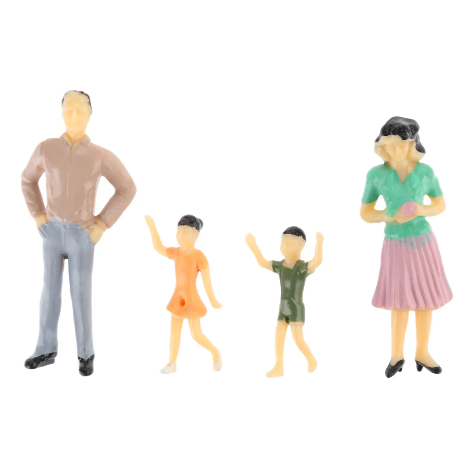 10 pcs 1:25 multicolor Model People Miniature Figures Architectural Models Human Scale Model ABS Plastic Peoples 76mm 2.99 inch