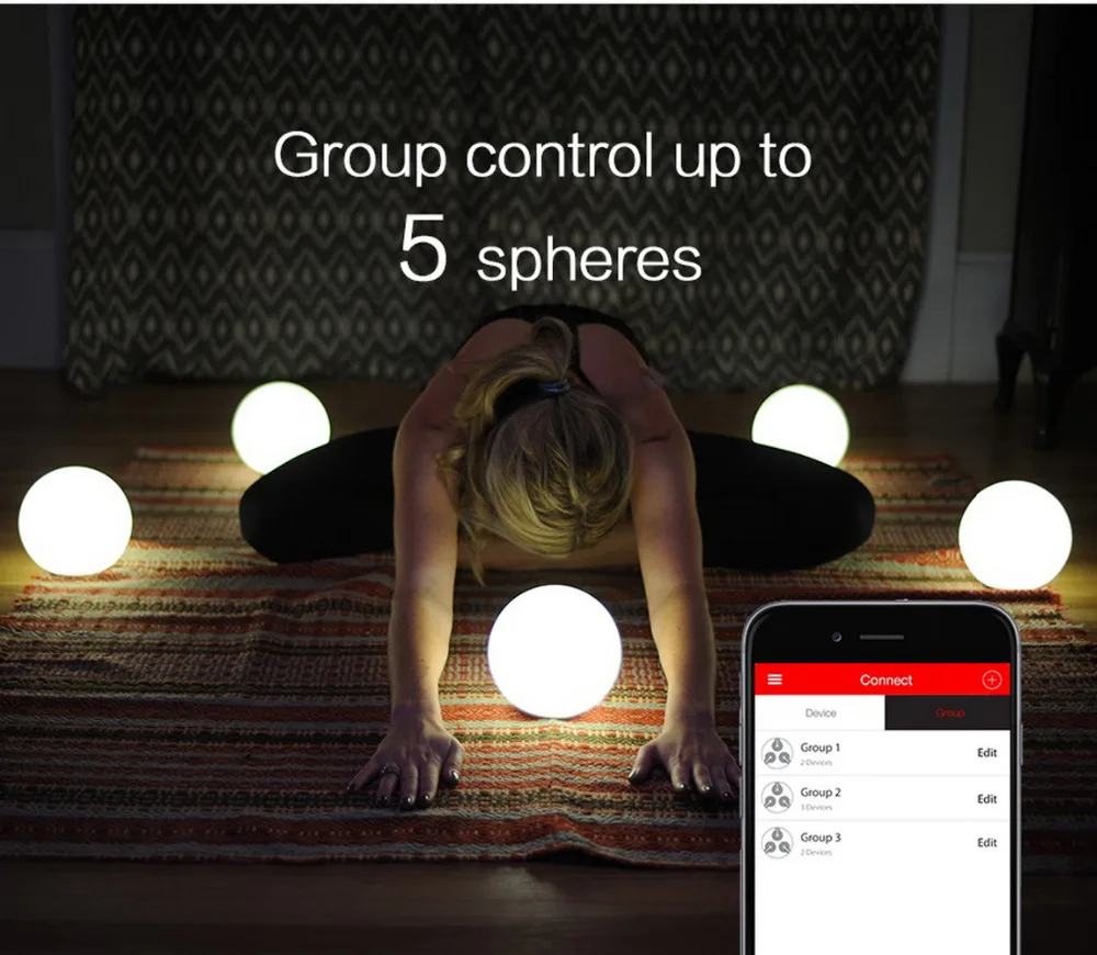 MIPOW – lampe connectée playbulbe, lumière LED RGB, étanche, intensité réglable, magnétique, charge sans fil, commande par application