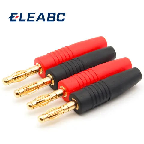4pcs Gold Plated Banana Plugs ELEABC