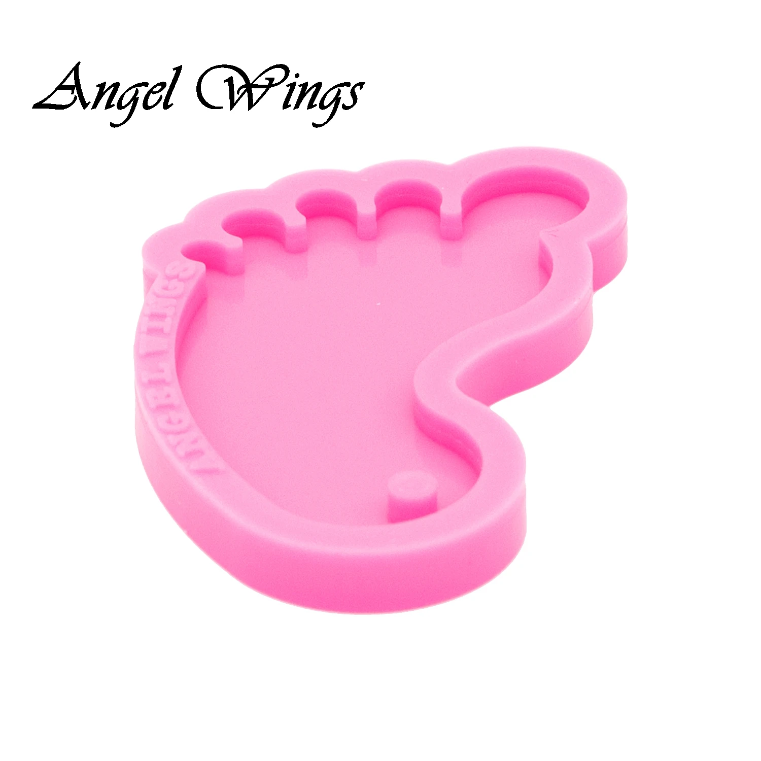 Baby Feet Keychains Silicone Molds DIY Necklace Jewelry Shiny Epoxy Resin Mould DY0461