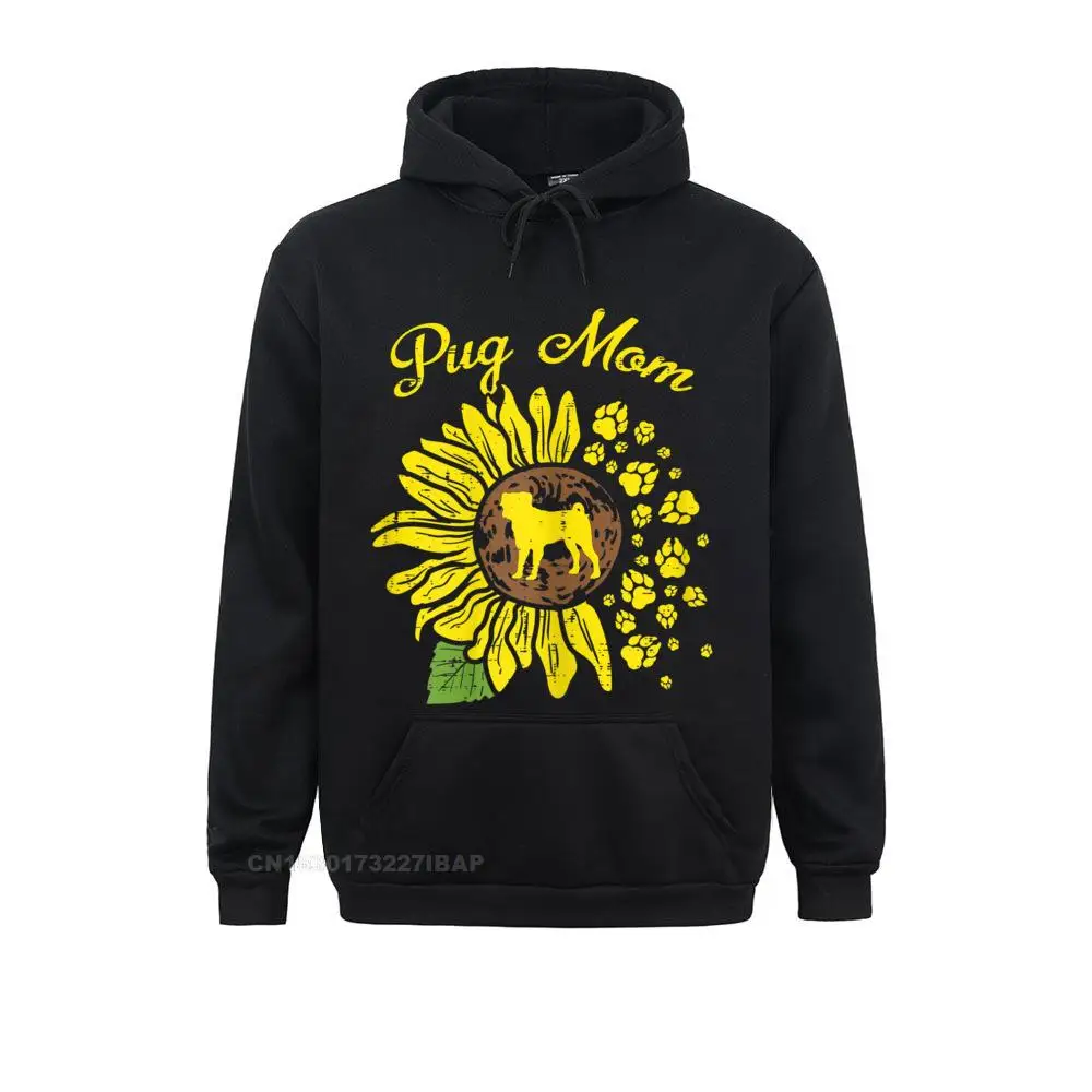 

Men Pug Mom Sunflower Paws Floral Pet Dog Owner Mama Women Hoodie Fashion Young Sweatshirts Vintage Hoodies Customized Clothes