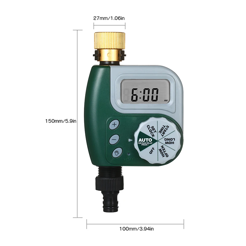 Faucet Timer Programmable Digital Hose Battery Operated Automatic Watering Sprinkler System Irrigation Controller