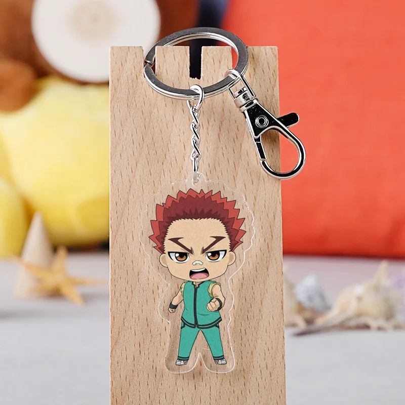 Anime The Disastrous Life of Saiki Kusuo Keychain Acrylic Figure Pendant Cartoon Image Keyring Wholesale