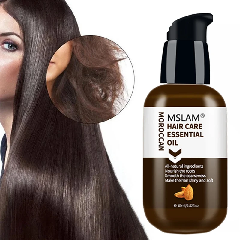 

80ml Almond Hair Care Essential Oil To Prevent Hair Irritation Prevent Hair Losssmooth Repair Dry Soft Nourishing Hair Care