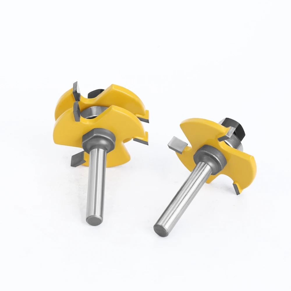 Imagem -04 - Lavie-fresadora de Madeira T-slot mm Shank Língua e Groove Joint Montar Router Bits Ferramentas de Corte de Madeira Mc02002 Pcs