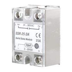 Solid State Relay SSR-10DA SSR-25DA SSR-40DA SSR-50DA 10A 25A 40A 50A Actually 3-32V DC TO 24-380V AC SSR 10DA 25DA 40DA 50DA