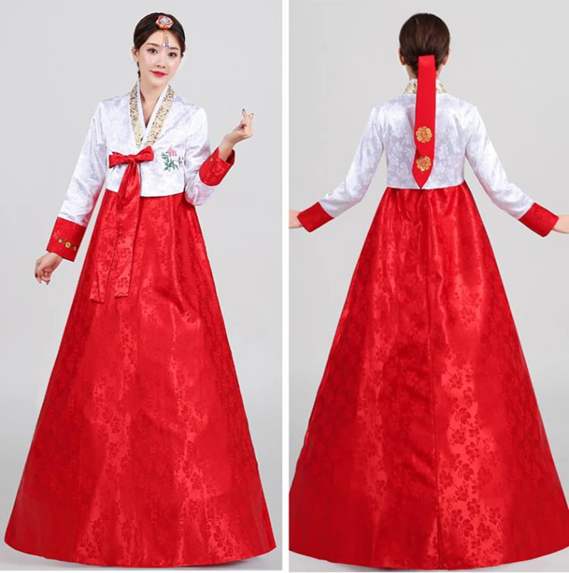 korean dress Women Vintage Korean Traditional Clothing Female Wedding Dance Costume Hanbok Women Korean Hanbok Dress for Stage