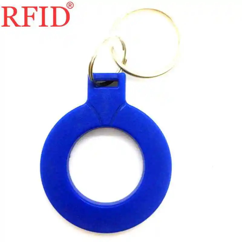 S50 IC 13.56MHz Read Only Key Ring RFID Keyfob Yellow Blue Purple Token Tag Keychain Access Control Accessories Fast Shipping 1