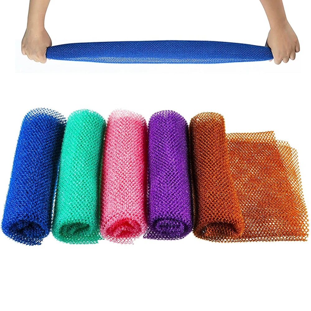 African Net Bath Sponge, 30x80cm African Net Long Bath Net Sponge Exfoliating Shower Body Scrubber Back Scrubber Skin Smoother