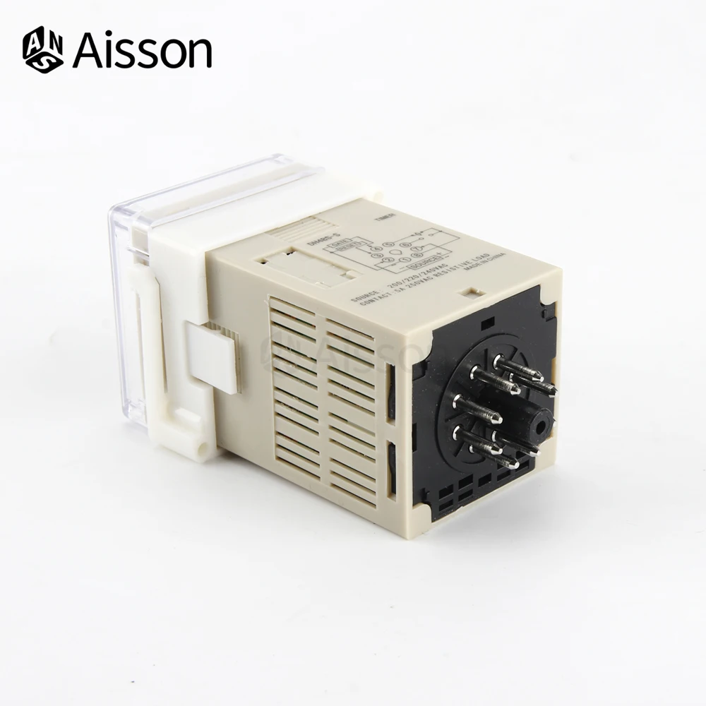 DH48S-S Time Switch Relay Digital Programmable 0.1S-99H With Socket Base AC/DC 12V 24V 36V 110V 220V 380V Repeat Cycle Timer