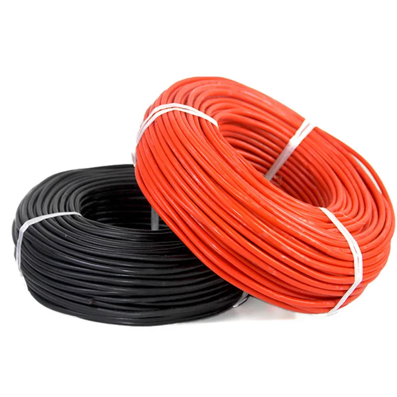 Silicone high-voltage cable 18 20 17 9 11 13 16AWG tinned copper core 25 30 40 KV high temperature resistance car ignition wire