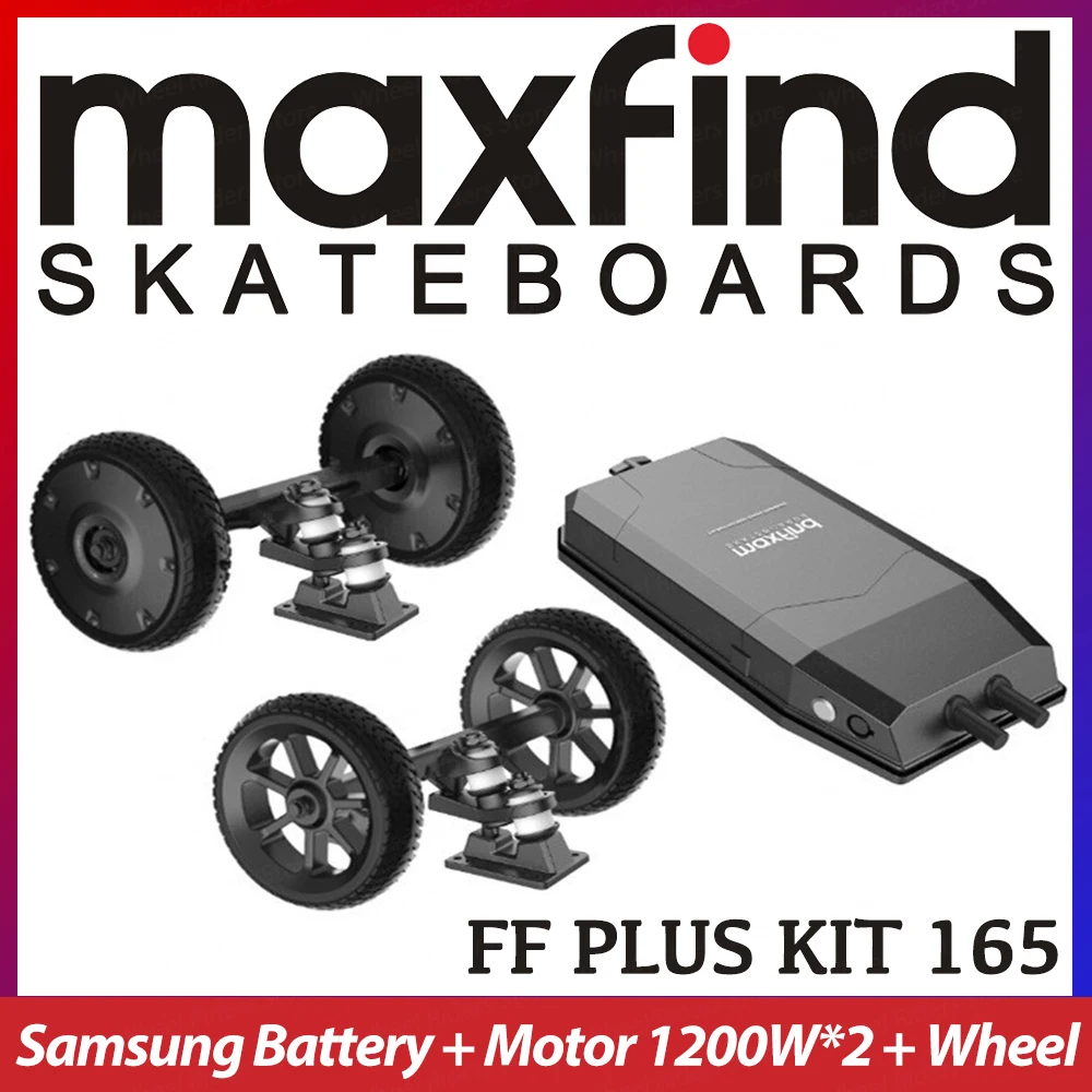 Maxfind FF PLUS KIT 165 Swappable SAMSUNG 18650 Lithium Battery 6.0AH Powerful 1200W *2 in-wheel 6.5inch dual hub motors