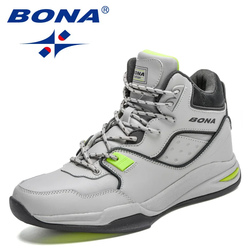 BONA 2022 New Designers Brand Professional Basketball Shoes Men High-Top Sneakers Man Light Comfortable Walking Shoes Mansculino