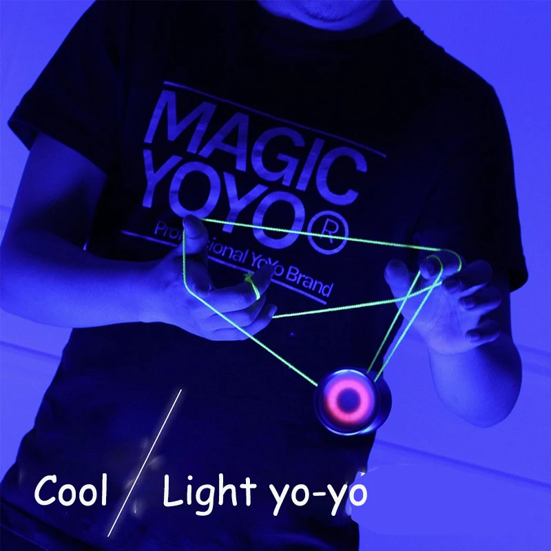 الأصلي MAGICYOYO رفوف جديدة Y02-AURORA الإضاءة الباردة المعادن اليويو أورورا LED اليويو الأطفال اللعب الكلاسيكية