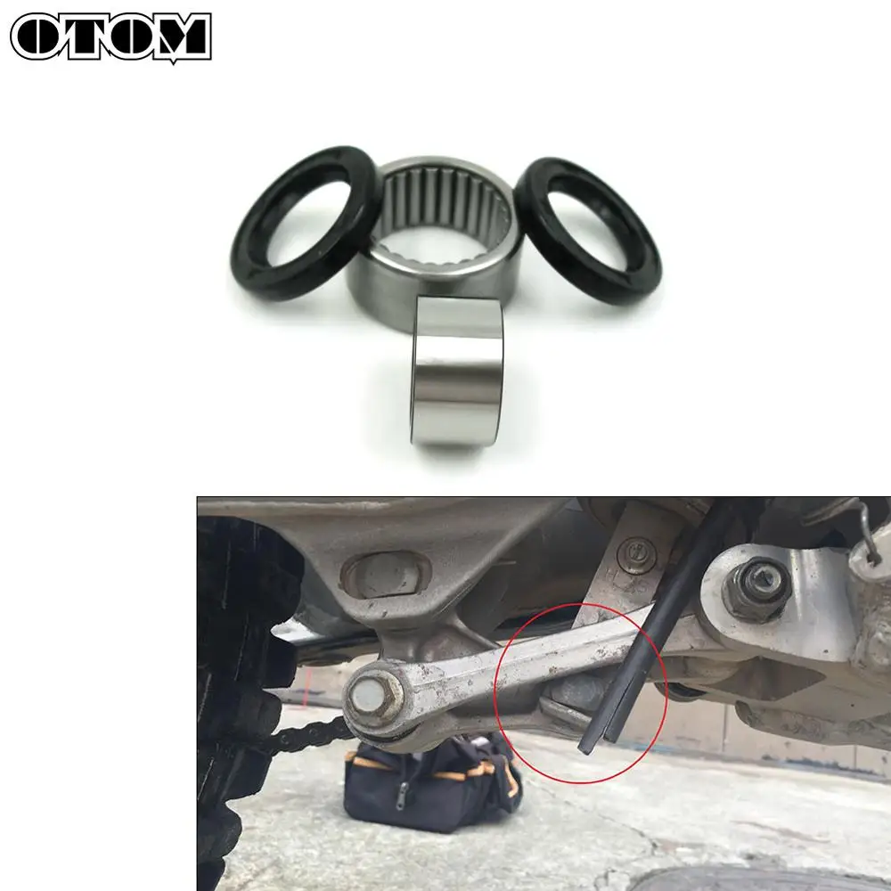 

OTOM Motorcycle Rear Shock Absorber Lower Repair Accessories Oil Seal Needle Roller Bearing Sleeve For HONDA CRF CRF250R CRF450R