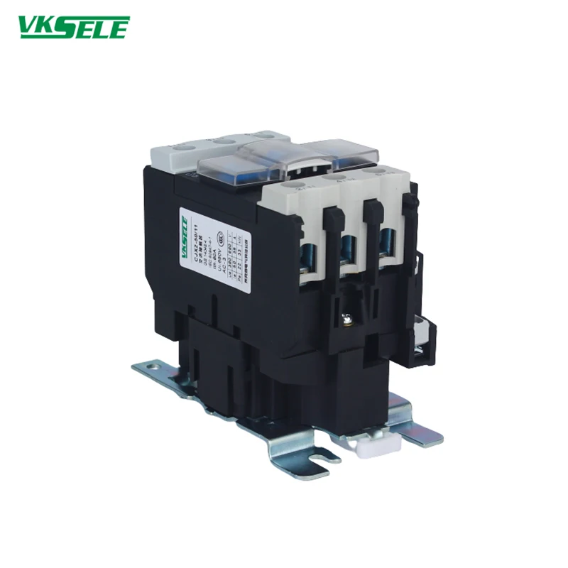 KFX2-50 CJX2-50 LC1-D50 24V 48V 220V 110V 380VAC solenoid contactor with single phase contactor