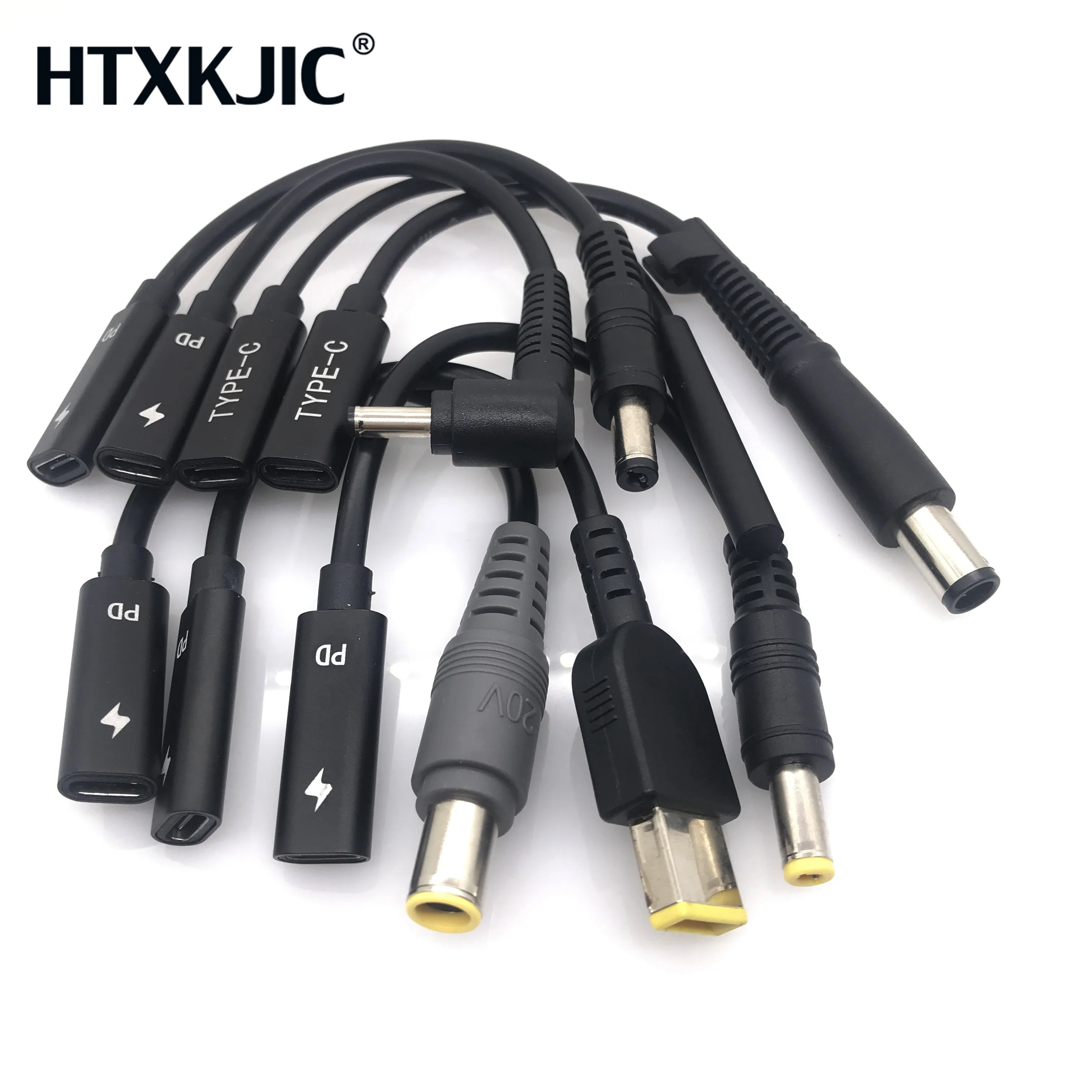 USB 3.1 Type C USB Female to DC 7.9*5.0mm 4.0*1.35 5.5*2.5 2.1 Sqaure Male Power Charger Adapter Connector Adaptor for lenovo PD