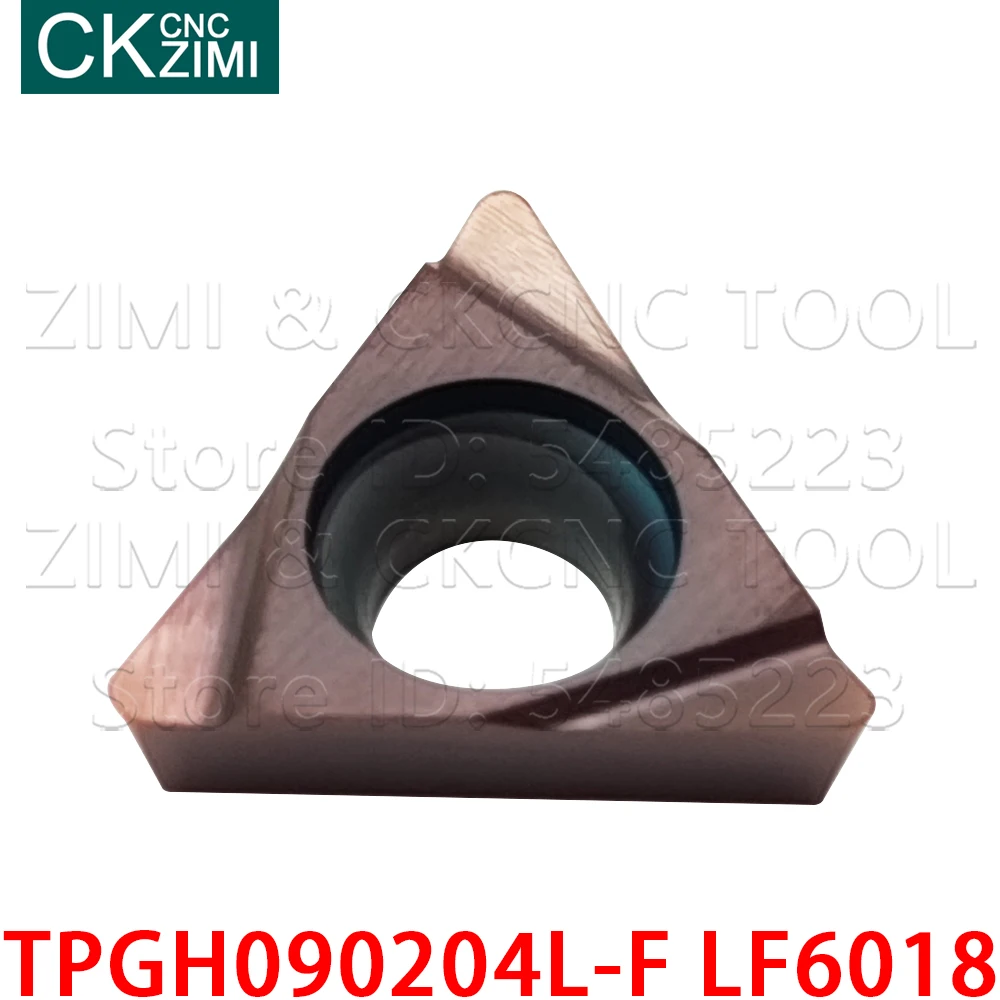 TPGH090204L-F LF6018 TPGH090204L F LF6018 hartmetall einfügen schneiden boring insert CNC Metall drehmaschine werkzeug TPGH für rostfreiem stahl