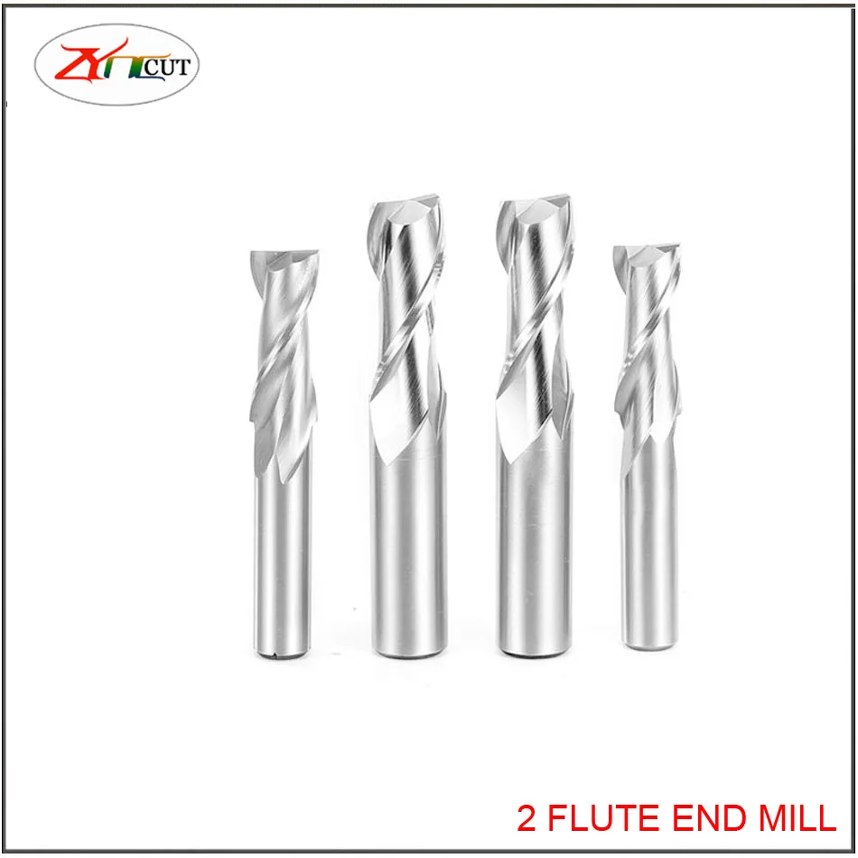 D1-50mm End Mills High Precision HSS Metal mill Cutter 2 3 4 Flutes Teeth Aluminum Milling Tool Key Seater Router Bit