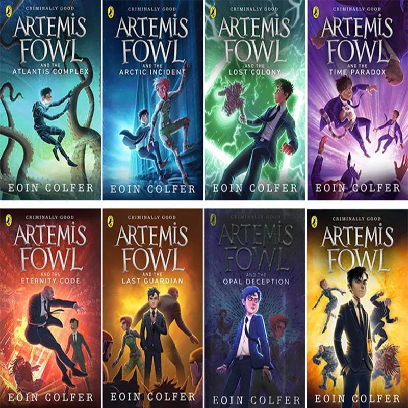 Artemis Fantasy Adventure Series 8 Volumes English Original Novel Artemis Fowl Brand New Version