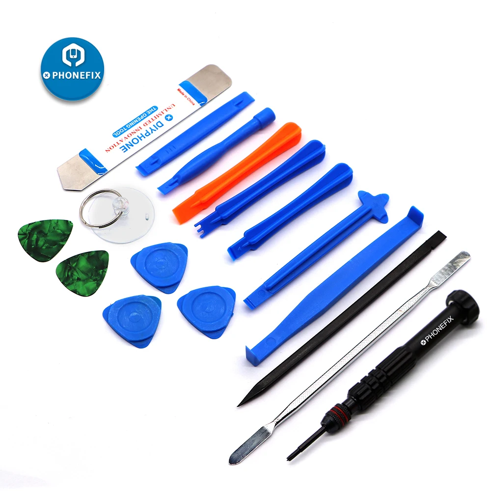 Phonefix Telefono Tool Kit di Riparazione per I Telefoni Iphone Android Tablet Pc Smontaggio con Anti-Statica Zerbino di Precisione Set di Cacciaviti