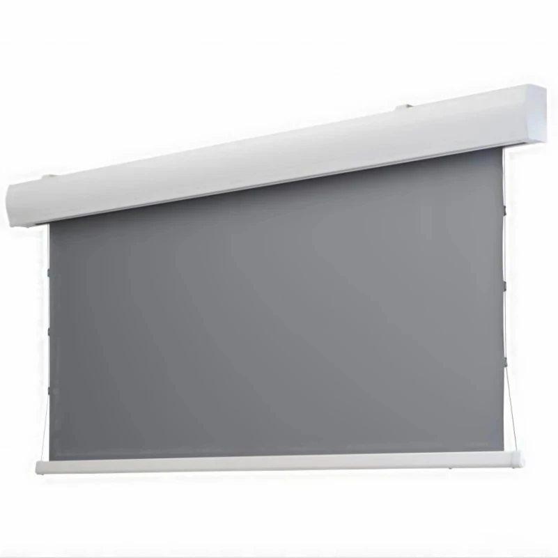 T2HALR ALR Electric Wall/Ceiling Tab Tensioned Projection Screen With 8K Ambient Light Rejecting Surface For Standar Projector