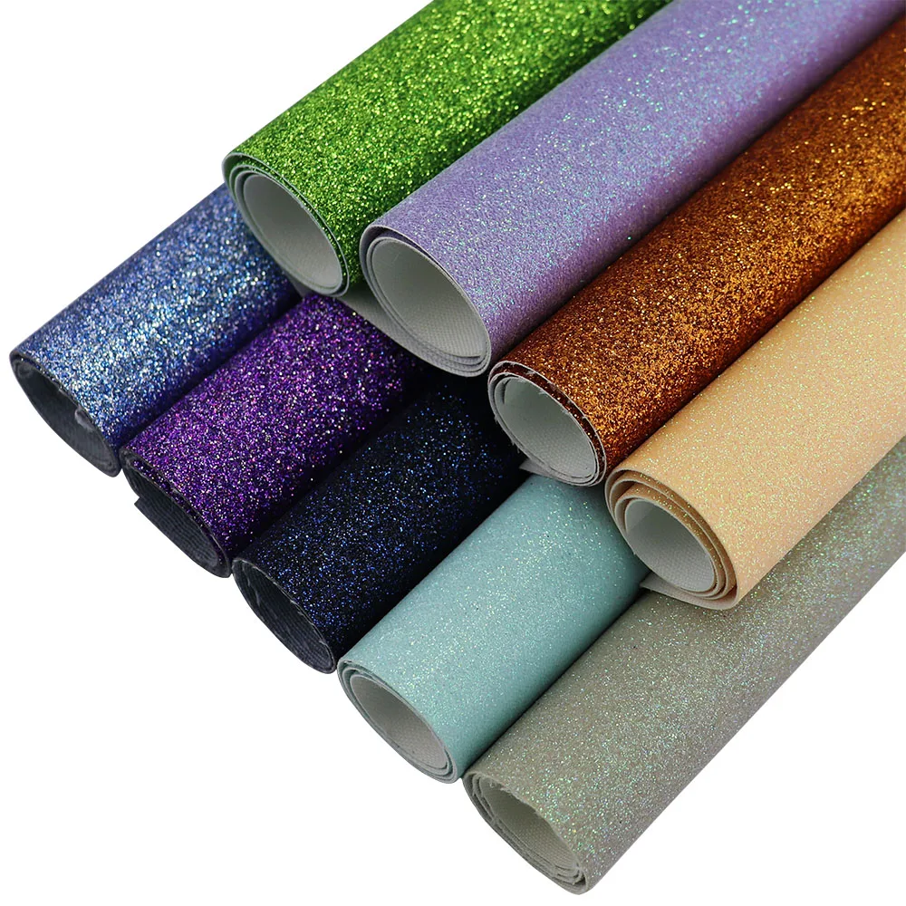 30x134cm Roll Mix Purple Fine Glitter Fabric Faux Leahter For Wall Border  Wallpaper Use AY078