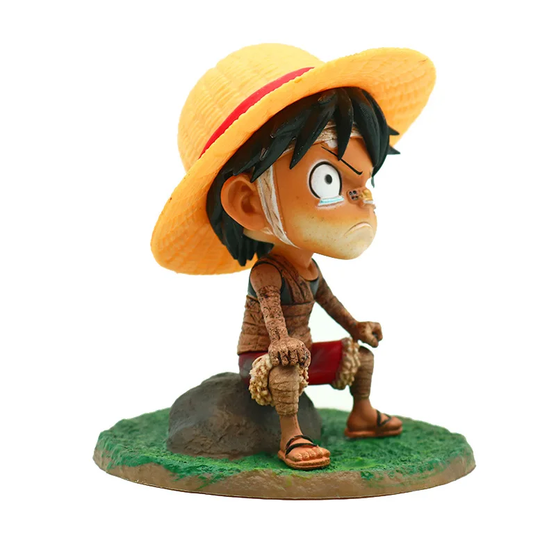 One Piece GK Bandage Sitting Luffy Childhood Cry Luffy Anime Garage Kit ...