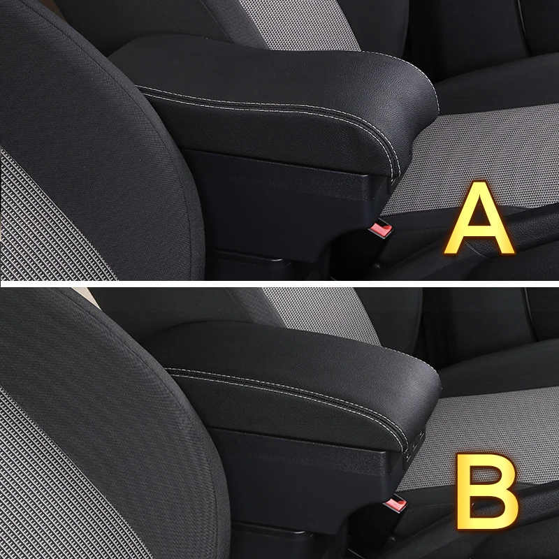 For  Seat Arona armrest box  For Seat Arona car armrest box Internal modification USB charging Ashtray Car Accessories