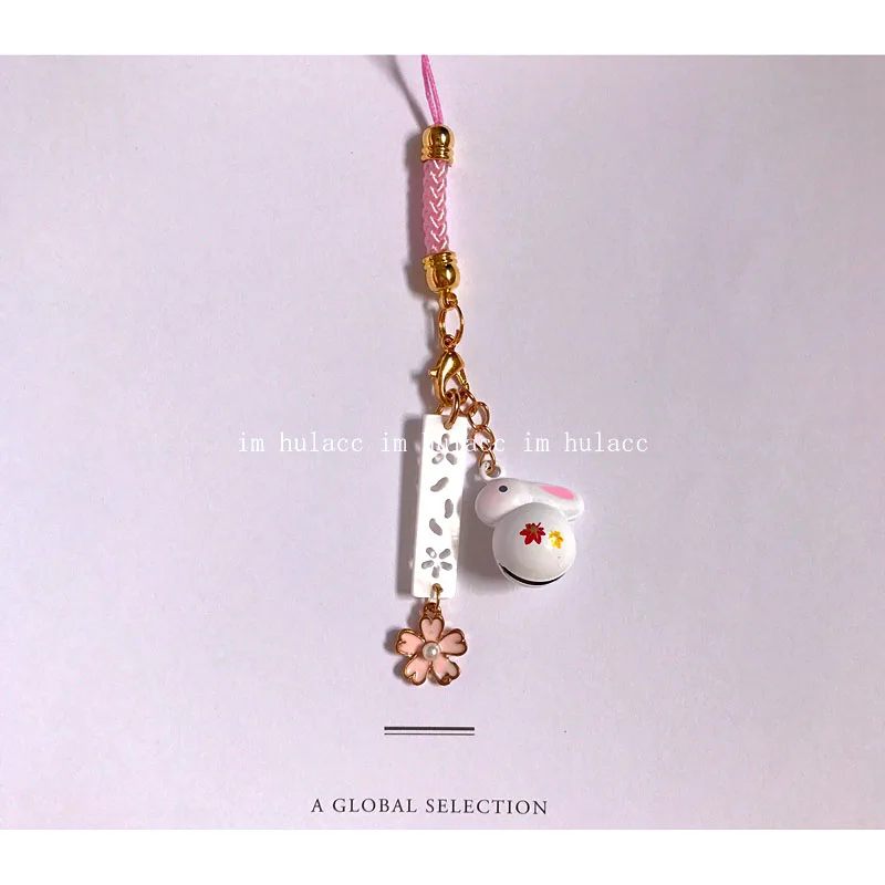 Tradition Rabbit Bunny Pig Cat Bell Sakura Omamori Phone Accessory Bag Pendant Good Luck Fortune Wealth Charm Couple Gift