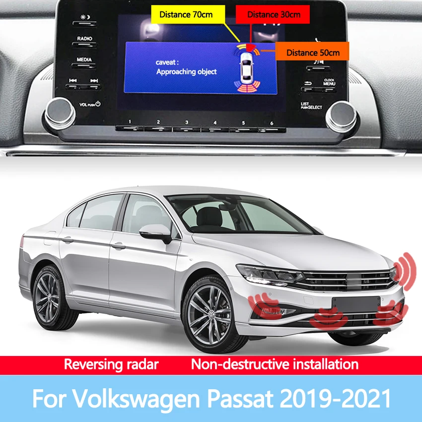 

Built-In Installation Front Rear Radar Sound Alarms For Car Reversing Images Suitable For Volkswagen Passat 2019-2021