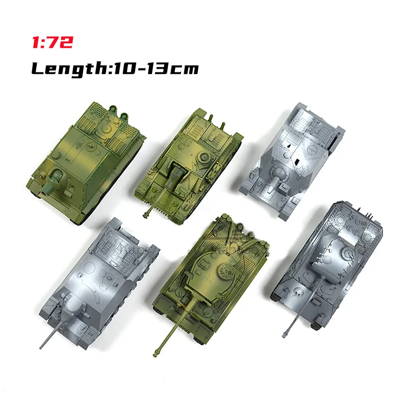 1/72 WW II Germany Tiger Tank Model Panther Assembly Panzer Model World of Tanks Assembling Military Toy