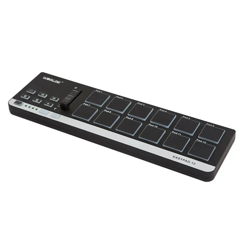 worlde EASYPAD.12 Professional MIDI Controller Piano Keyboard Drum Interface MIDI Pad Controller