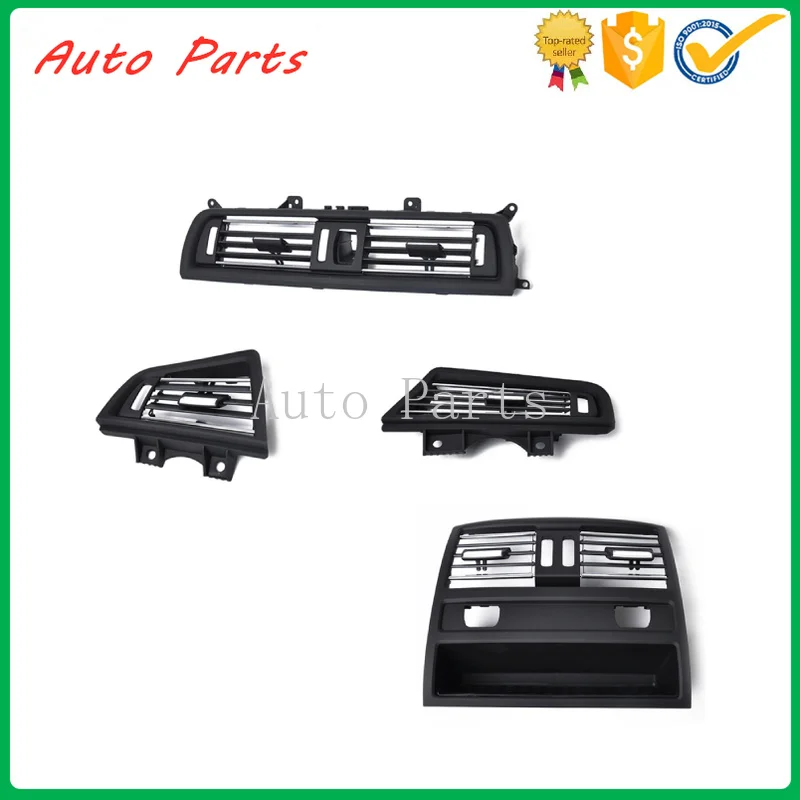 Full set air conditioning outlet middle rear left right side plating 64229166883 64229166884 64229166885 for BMW 5 series