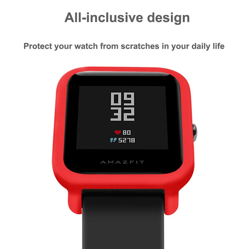 Xshum-capa protetora para smartphone amazfit bip, acessórios xiaomi, proteção para tela de para-choque, protetor de tela