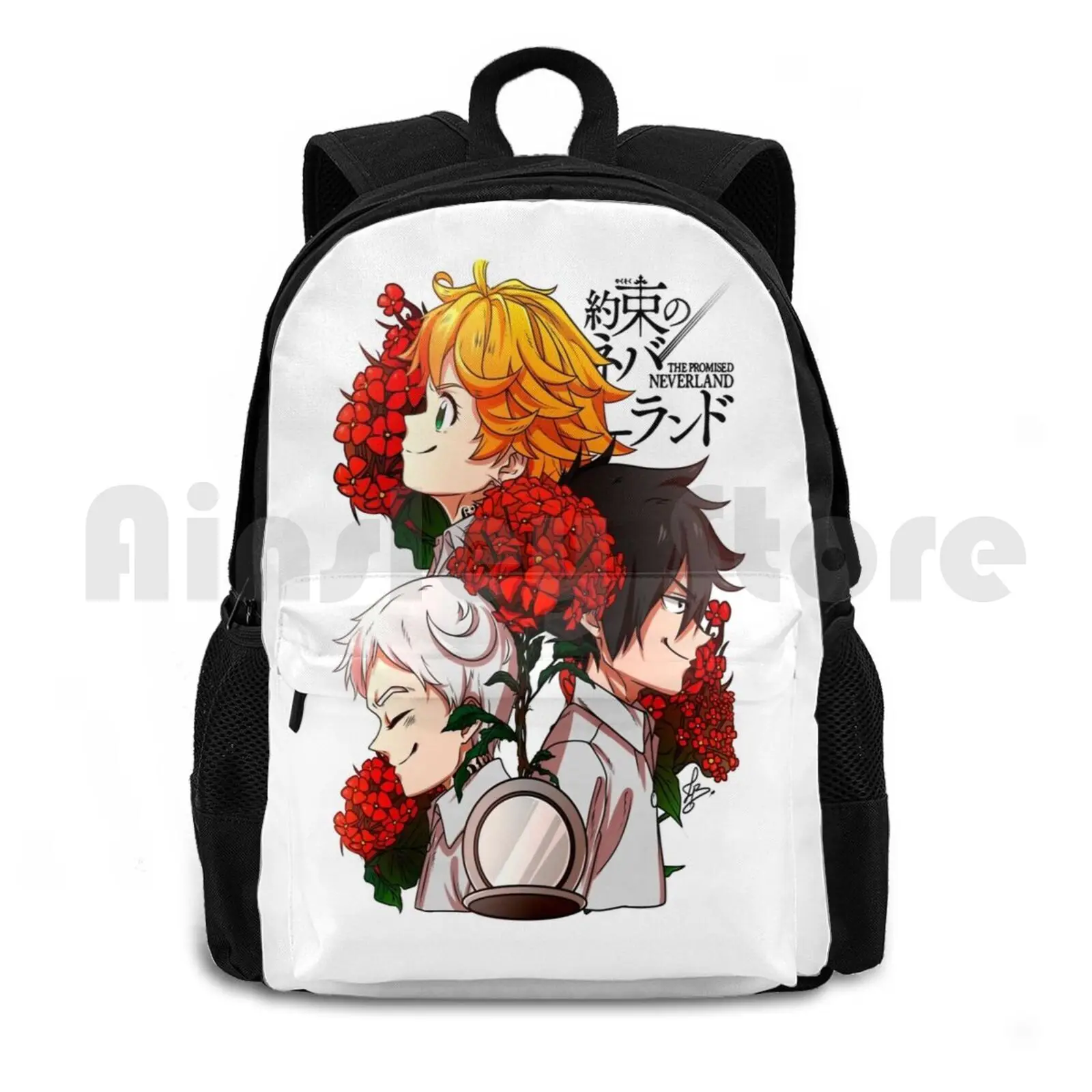 The Promised Neverland-Hope Outdoor Hiking Backpack Waterproof Camping Travel Ray Norman Anime Manga Shonen Jump Monsters