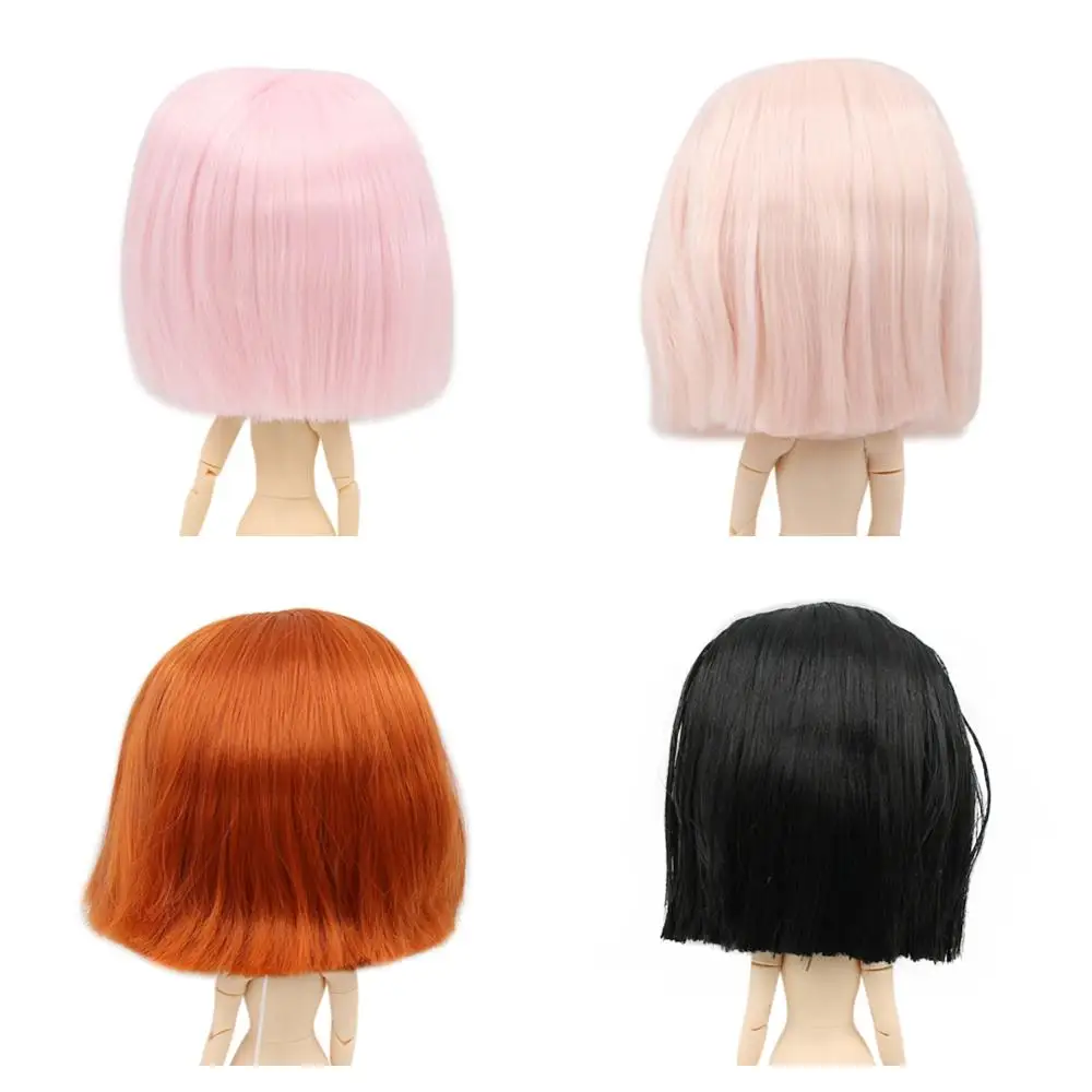 

DBS blyth doll icy doll rbl scalp and dome short hair wig toy accessory for DIY custom doll anime blonde hair black hair